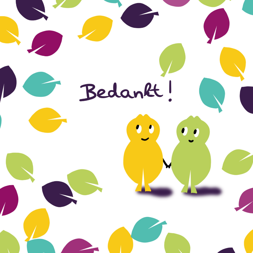 Bedankkaartjes - Bedankkaart bedankt! iQ+