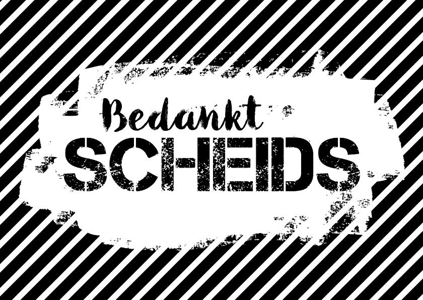 Bedankkaartjes - Bedankkaart bedankt scheids