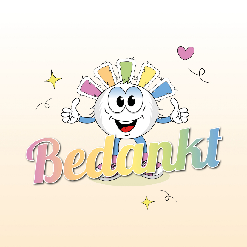 Bedankkaartjes - Bedankkaart Bliss to Shine