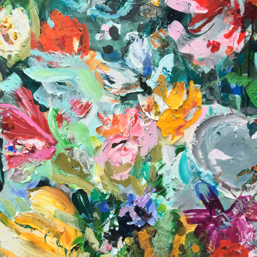 vrijdag Jasje Vereniging Bloemen kleurrijke kunst - Bloemenkaarten | Kaartje2go