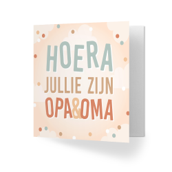 felicitatie kaart opa en oma confetti 