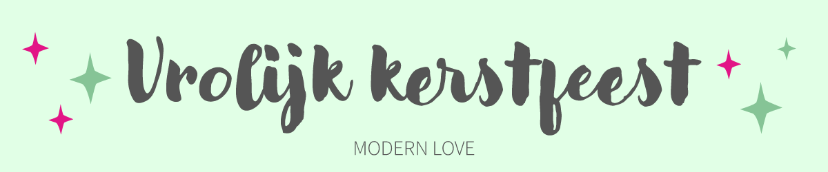 Kerst lettertype Modern Love