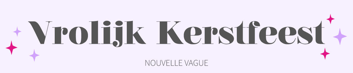 Kerst lettertype Nouvelle Vague