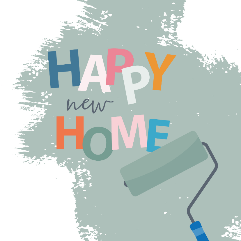 Felicitatiekaarten - Happy New Home klussen