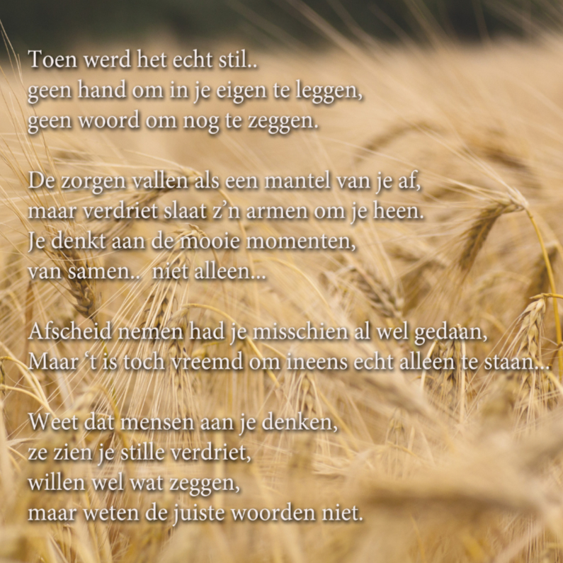 rouwkaart gedicht bij ziekte 1