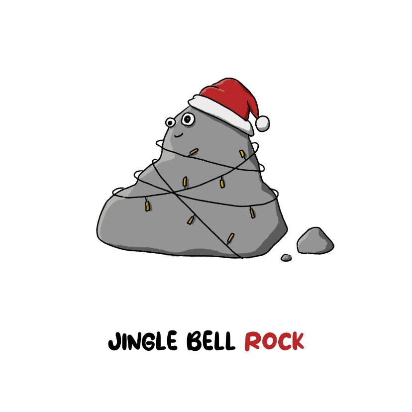Kerstkaarten - Kerstkaart jingle bell rock kaart
