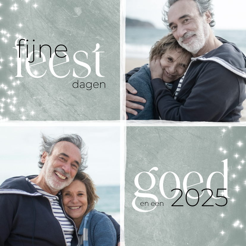 Kerstkaarten - Kerstkaart met twee foto's 2024-2025