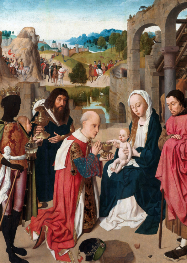 Kerstkaarten - Kerstkaart van Geertgen tot Sint Jans - De aanbidding