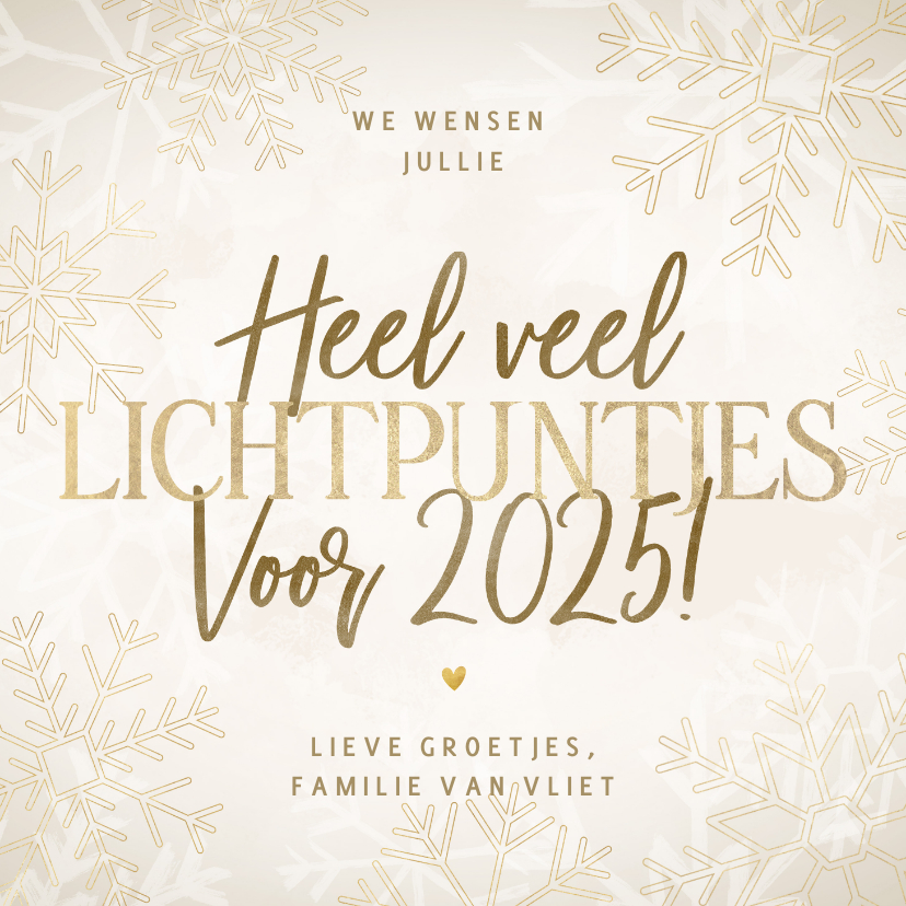 Kerstkaarten - Moderne kerstkaart heel veel lichtpuntjes voor 2025