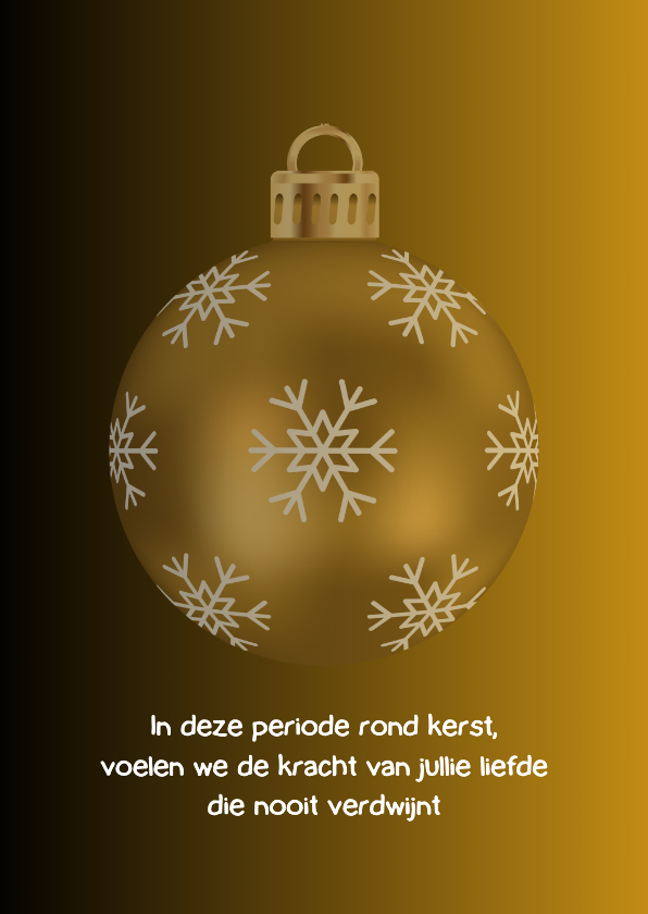 Kerstkaarten - Stilgeboorte - kerstkaart voor grootouders