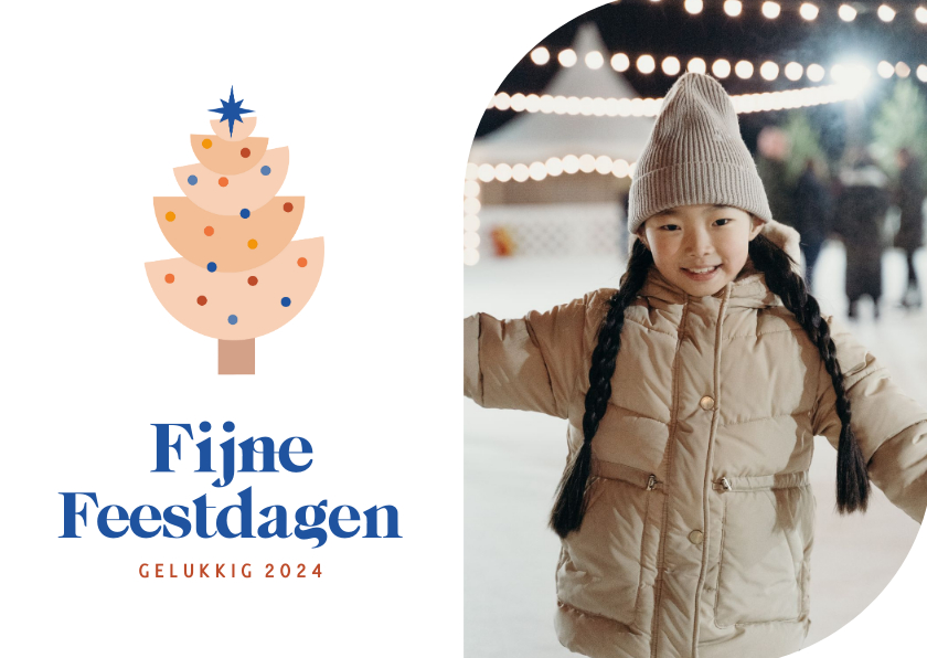 Vrolijke Kerstkaart Met Eigen Foto En Modern Kaartje2go