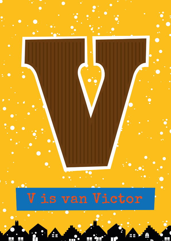 Sinterklaaskaarten - Sinterklaaskaart choco V