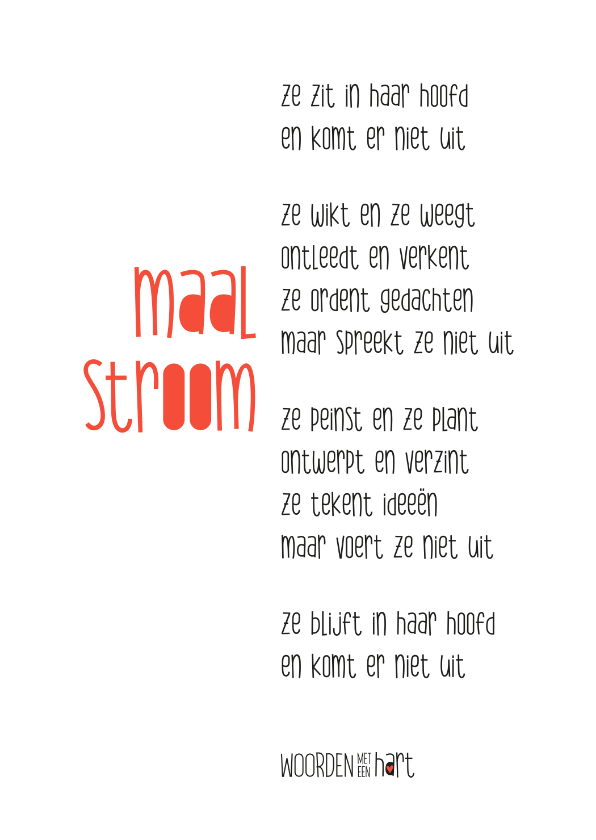 Sterkte kaarten - Sterkte gedicht maalstroom