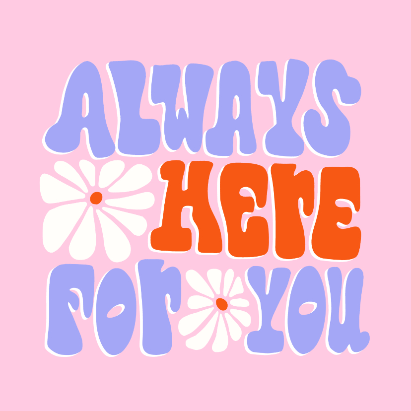 Sterkte kaarten - Sterkte kaart typografie always here for you