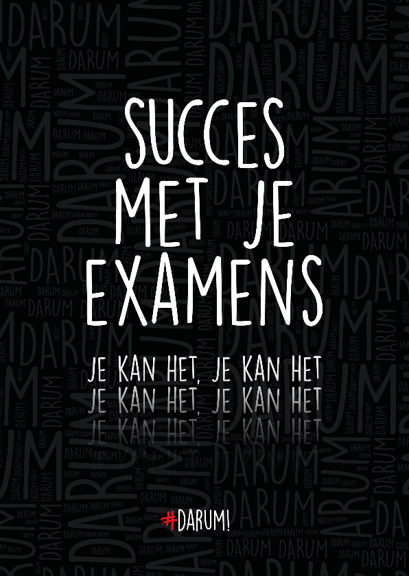 Betere Succes met je examens - Succes kaarten | Kaartje2go IC-84