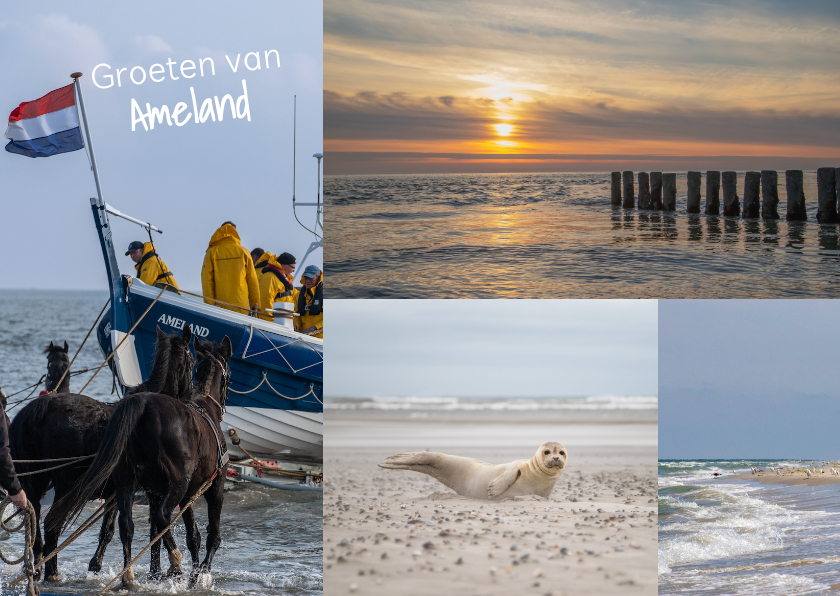 Vakantiekaarten - Groeten van Ameland