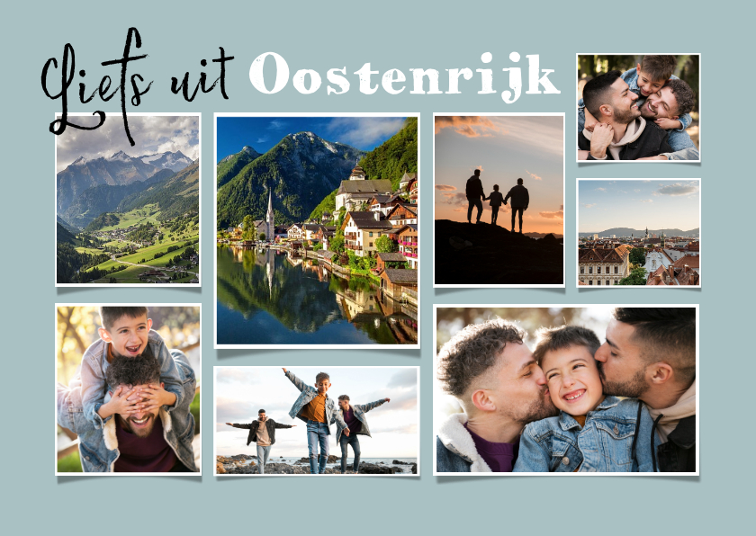 Vakantiekaarten - Vakantiekaart groetjes uit Oostenrijk fotokaart 