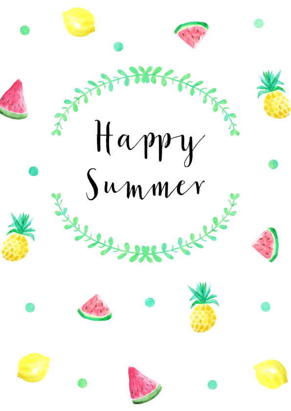 Vakantiekaarten - Vakantiekaart summer fruit