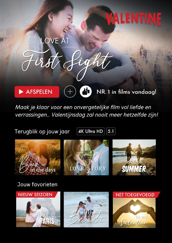 Valentijnskaarten - Grappige valentijnskaart van jullie eigen film of tv serie