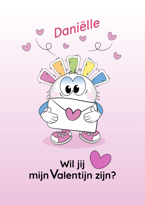 Valentijnskaarten - Valentijnskaartje wil jij mijn valentijn zijn?