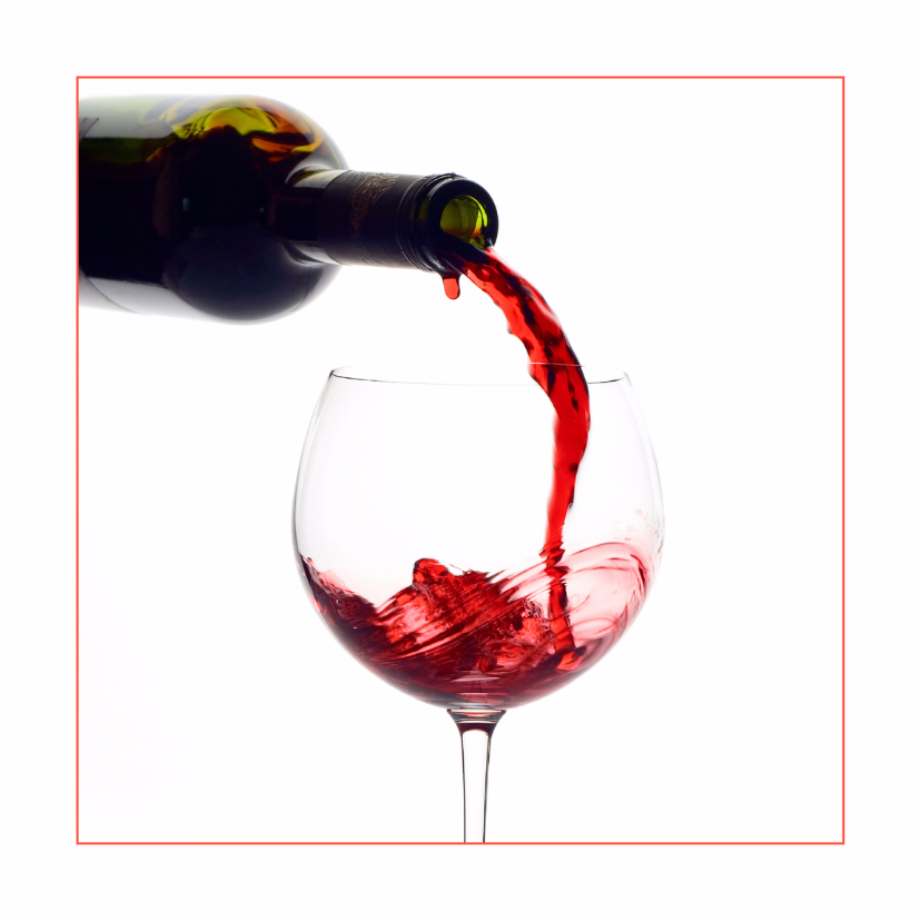 Inefficiënt Een zin Onderzoek Feestkaart Lichte rode wijn | Kaartje2go