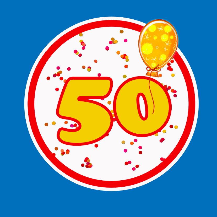 Felicitatie 50 Jaar Algemeen Verjaardagskaarten Kaartje2go