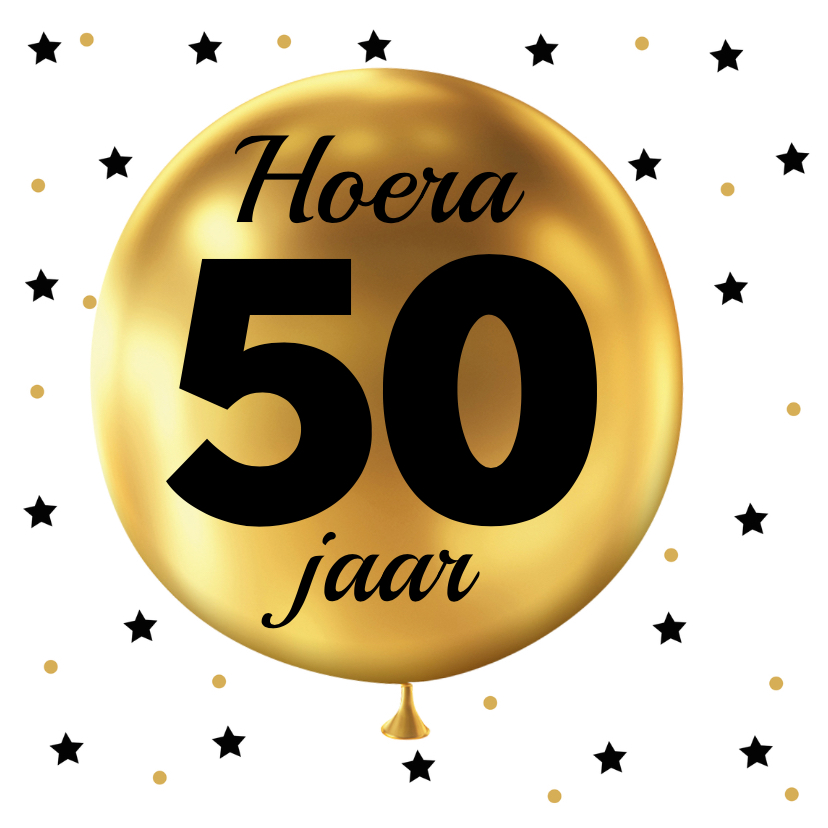 Felicitatie 50 jaar goud | Kaartje2go