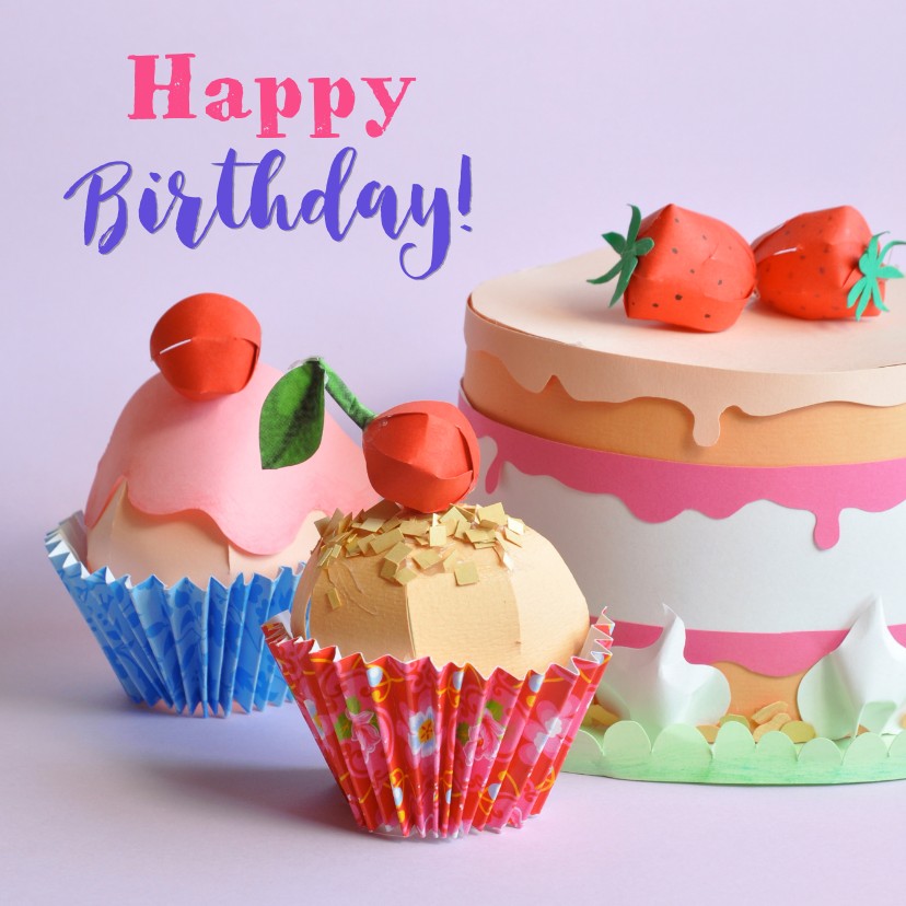 sessie Trekken vereist Taart en cupcakes - Verjaardagskaarten | Kaartje2go