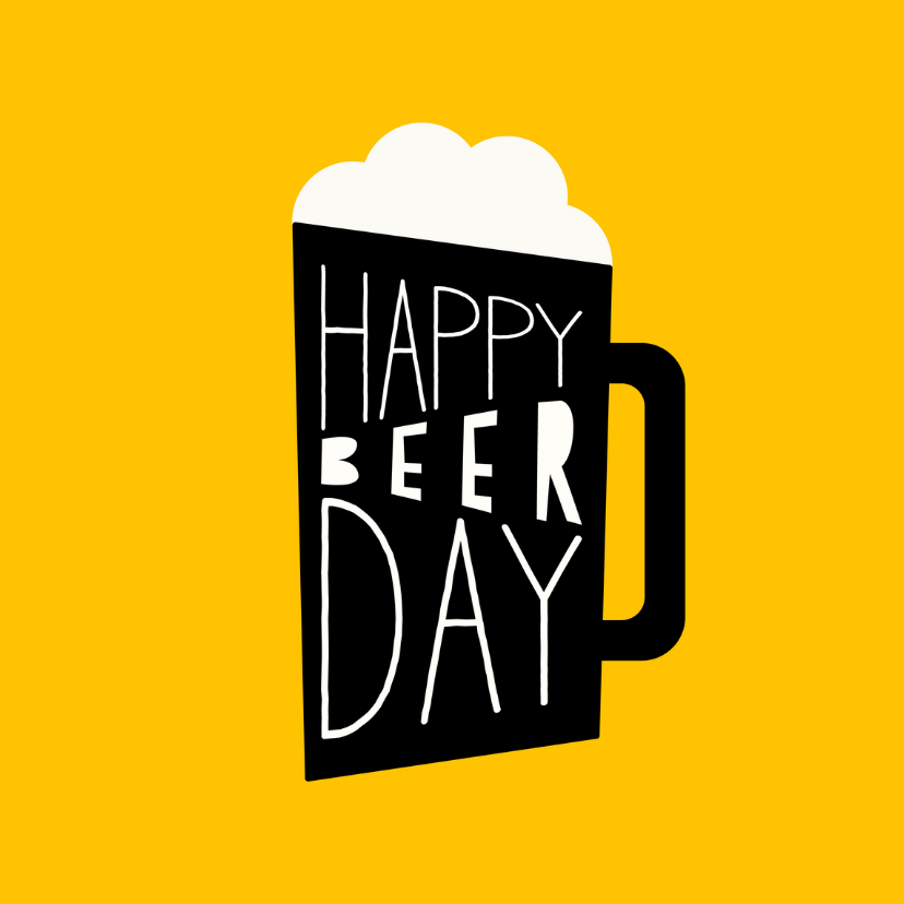 Verjaardagskaarten - Verjaardagskaart 'Happy Beerday'