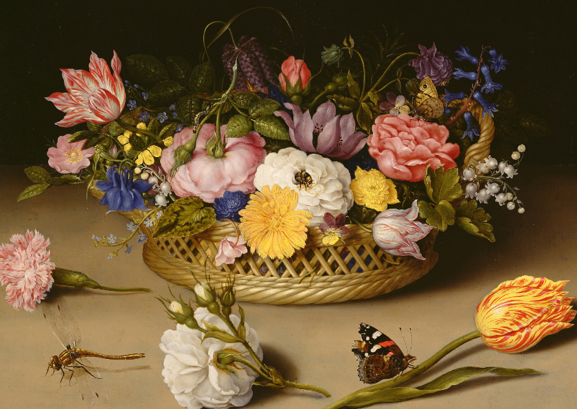 Wenskaarten - Ambrosius Bosschaert. Stilleven met bloemen