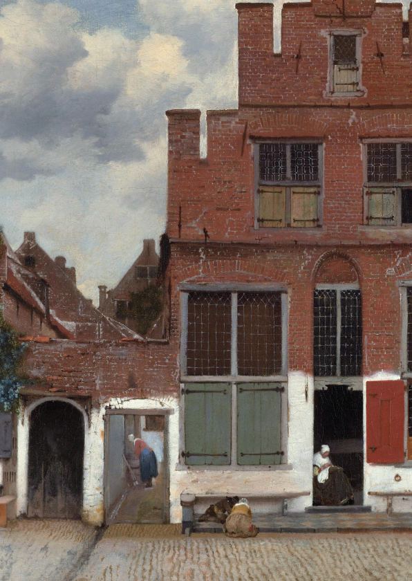 Wenskaarten - Johannes Vermeer. Het straatje in Delft