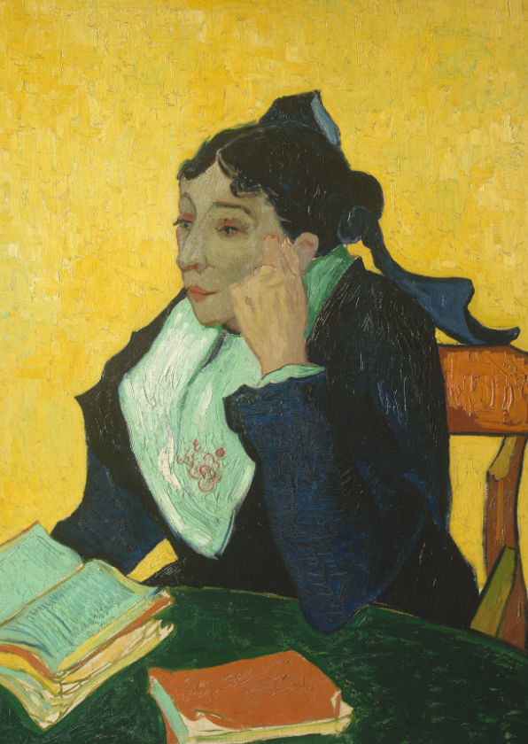 Wenskaarten - Kunstkaart van Vincent van Gogh. l'Arlesienne