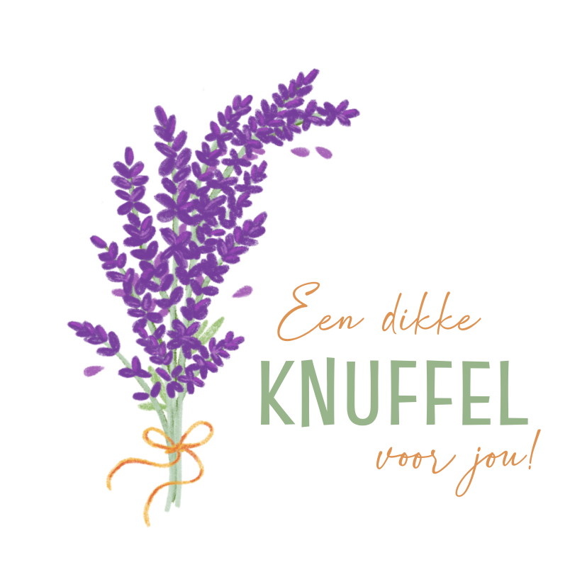 Wenskaarten - Lavendel bloemen kaartje