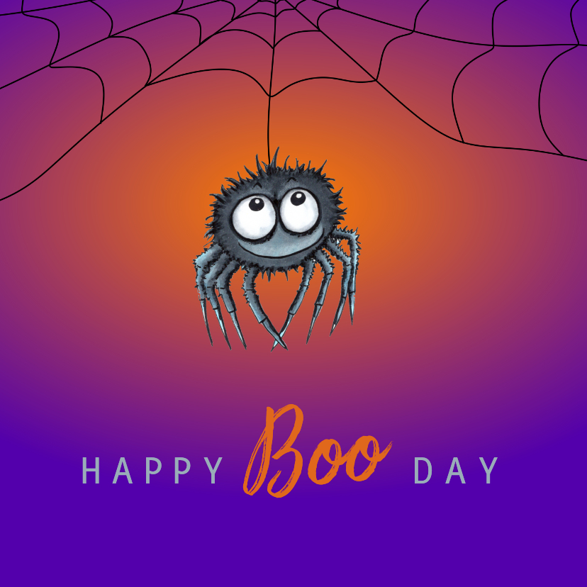 Wenskaarten - Wenskaart halloween Happy Boo day