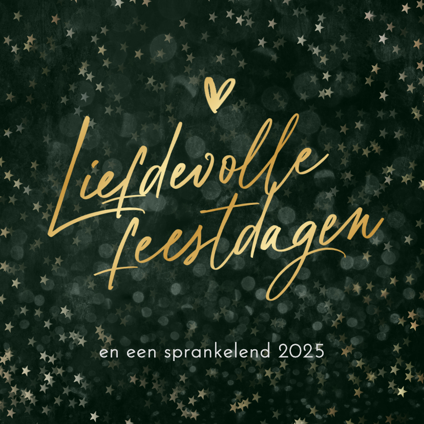 Zakelijke kerstkaarten - Zakelijke kerstkaart sprankelend liefdevolle feestdagen 